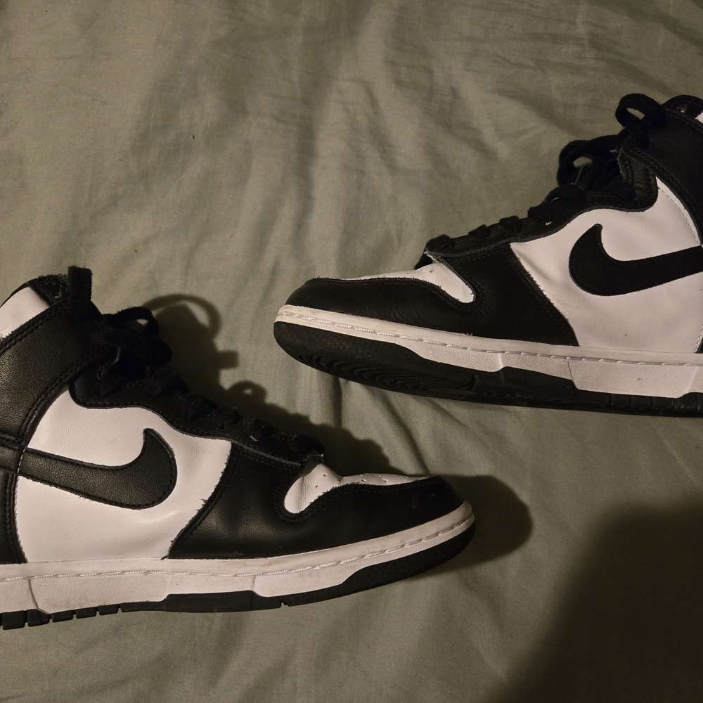 Nike Panda High Dunk Black and White Sneakers (womans)